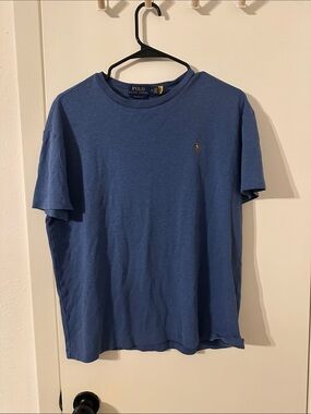 Polo by Ralph Lauren Short Sleeve Crewneck T-Shirt - Blue with Gold Pony